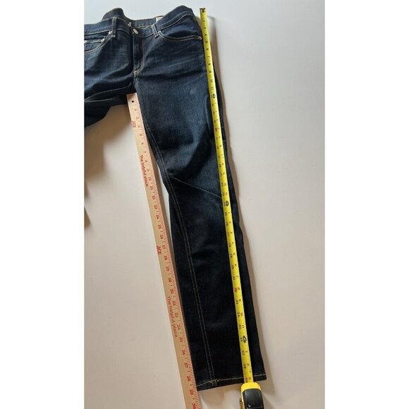 Rag & Bone Kensington dark blue wash skinny straight jeans 31 stretch mobwife - Picture 9 of 11